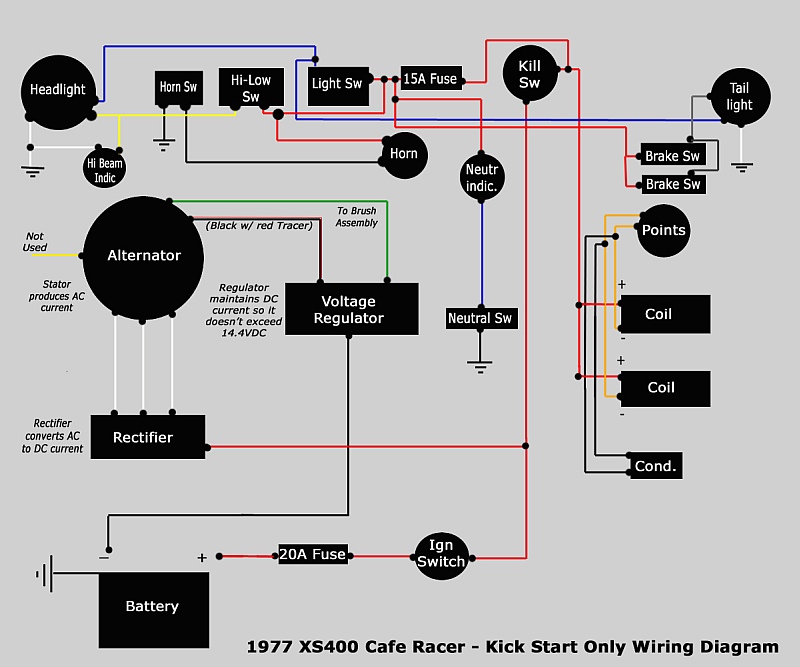 Kicktart Motorcycle Wiring Diagram from www.xs400.com