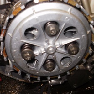 Clutch cover prior to removal