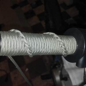 Navy style knot work for handle grips