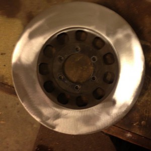 Brake disc after grinder