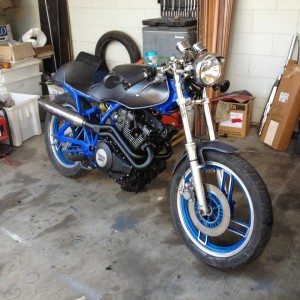 Hi all out there in XS 400 land this my first attempt at building a bike has been a challenge but a lot of fun so far