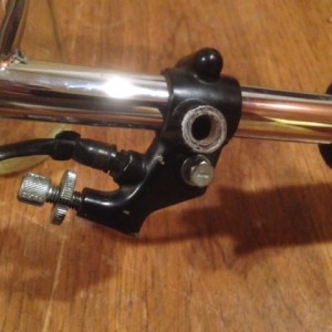 clutch lever (yet to be removed off handle bars)
