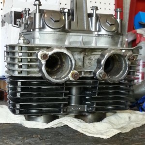 Got the valve cover and cylinders painted. Need to take apart the head and then paint.