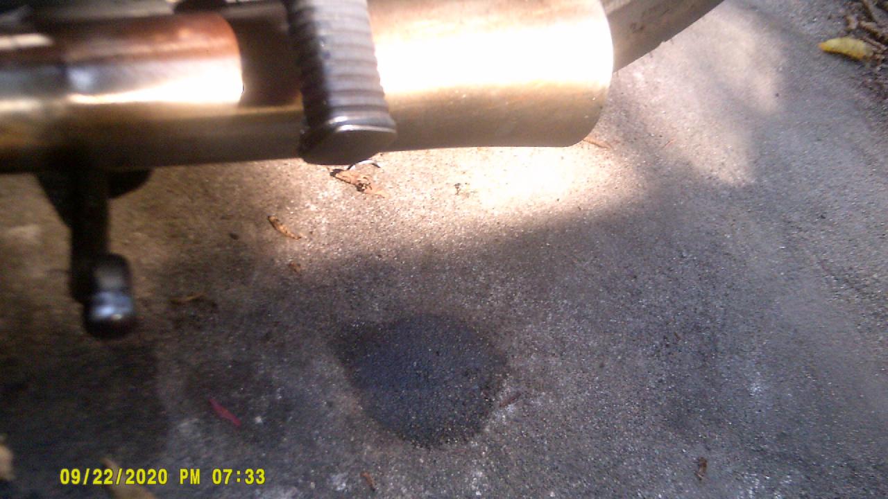 Oil leaking from back of exhaust