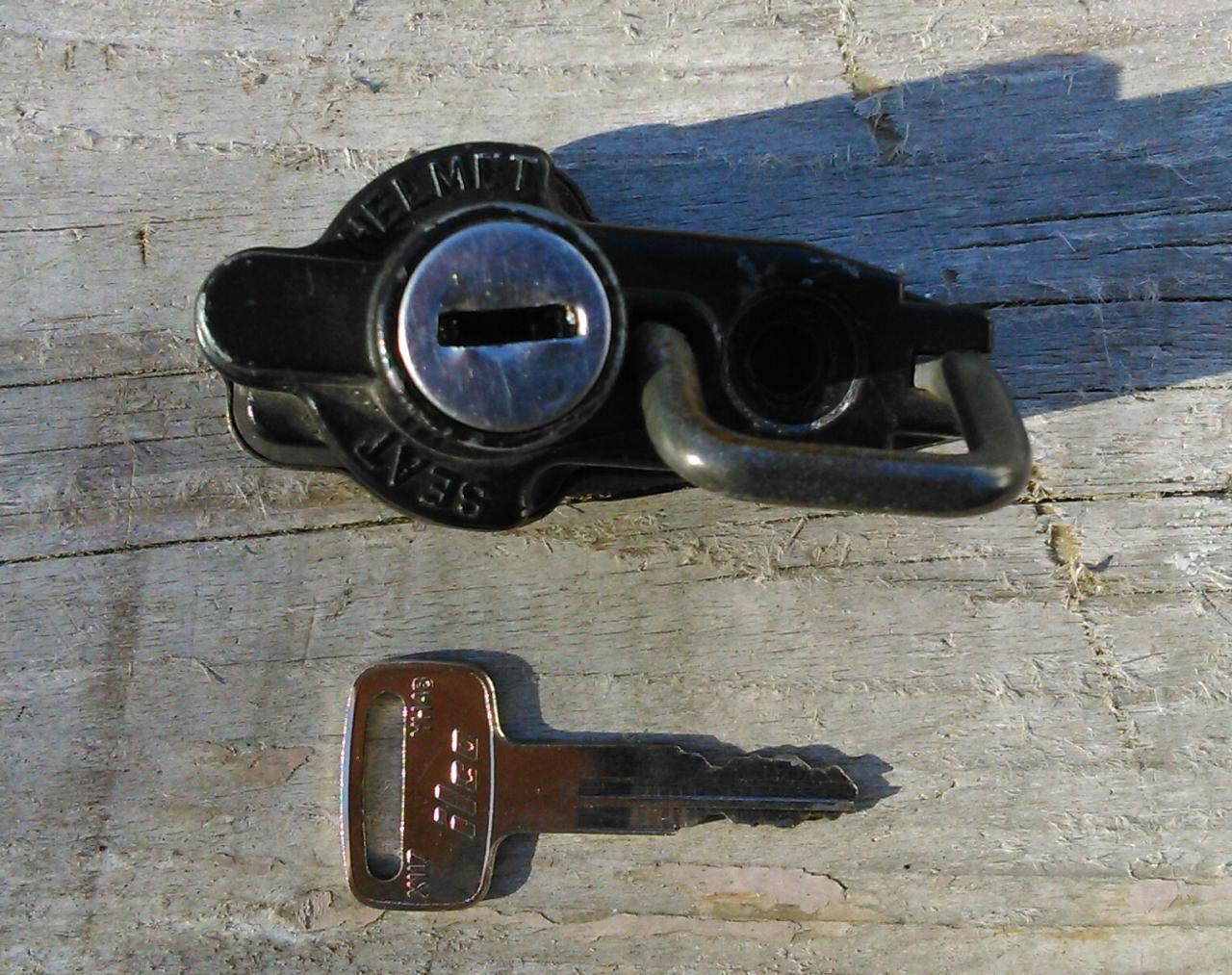 Replacing all locks (ignition, gas cap & helmet/seat). This lone lock is the only original survivor from my '82...its for sale http://cgi.ebay.ca/ws/e