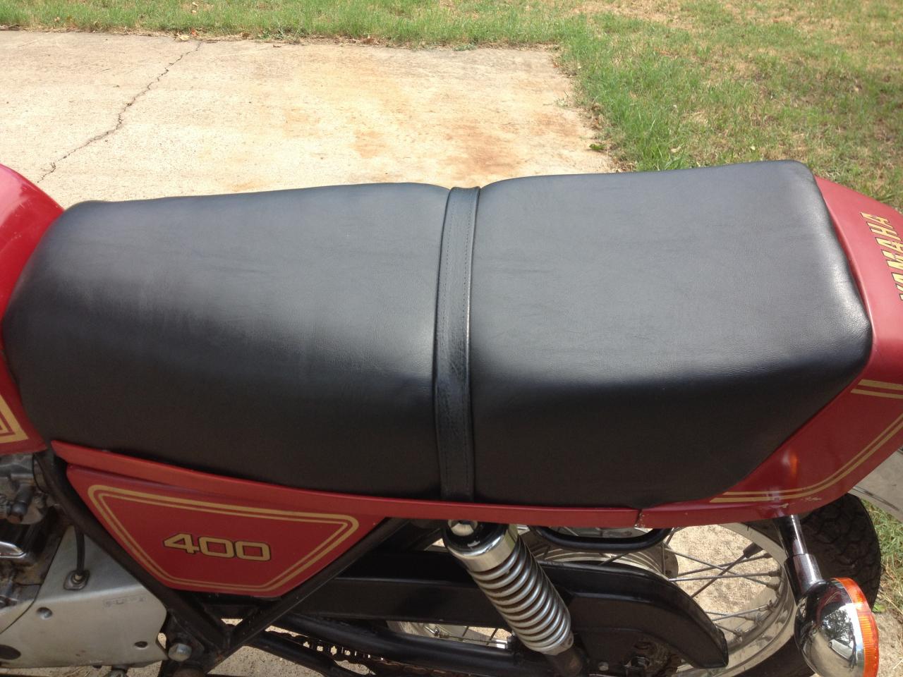 reupholstered seat with marine grade vinyl