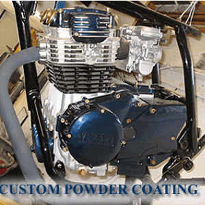 xs engine powder coated for display